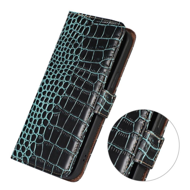 Lederhüllen Für Samsung Galaxy S25 Fe Krokodiloptik