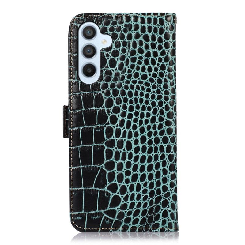 Lederhüllen Für Samsung Galaxy S25 Fe Krokodiloptik