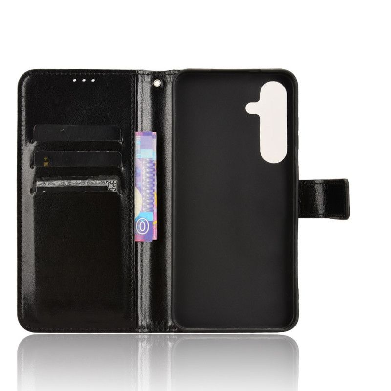 Lederhüllen Samsung Galaxy S25 Fe Glitzerndes Kunstleder