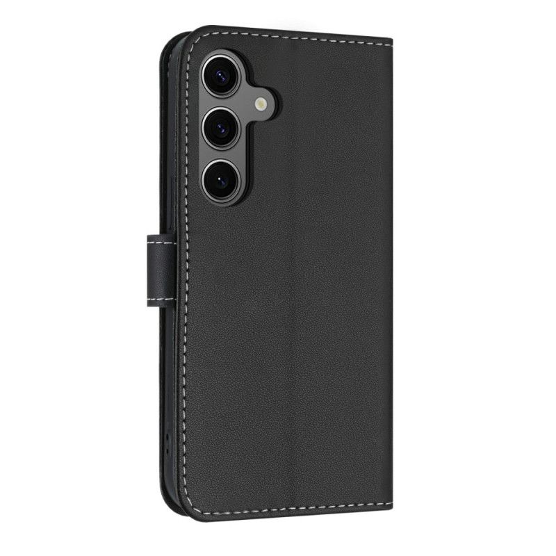 Lederhüllen Samsung Galaxy S25 Fe Handyhülle Dekorative Schleife