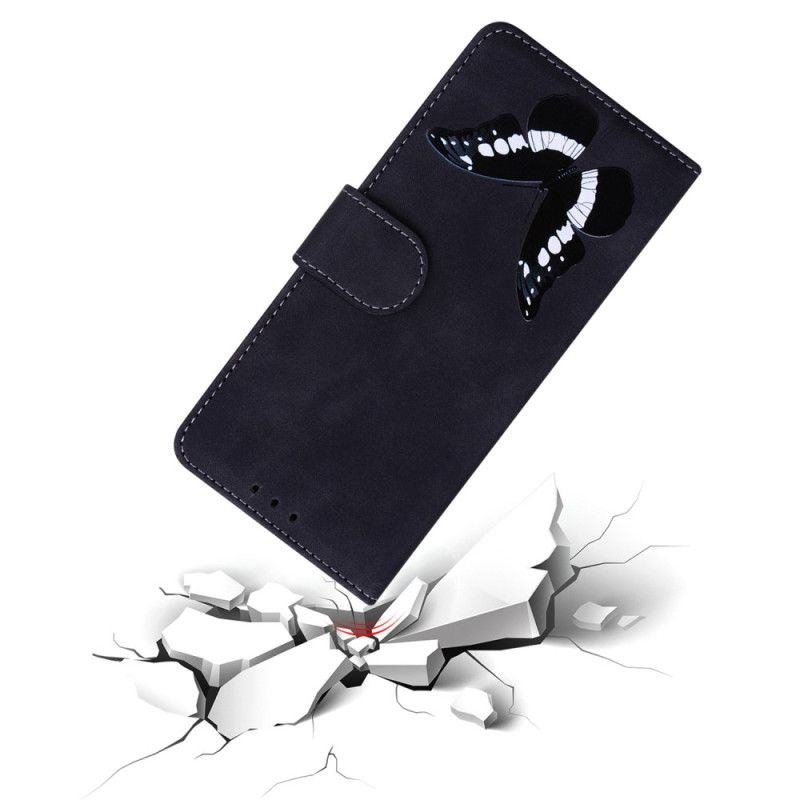 Lederhüllen Samsung Galaxy S25 Fe Handyhülle Ein Schmetterling