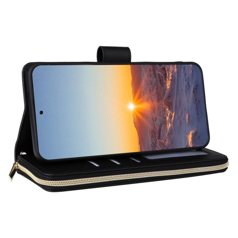 Lederhüllen Samsung Galaxy S25 Fe Handyhülle Gesteppt Mit Riemen Und Schulterriemen