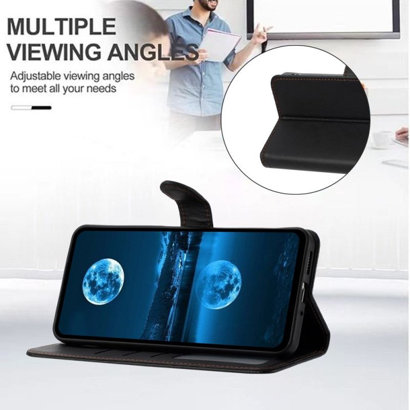 Lederhüllen Samsung Galaxy S25 Fe Handyhülle Glattes Kunstleder