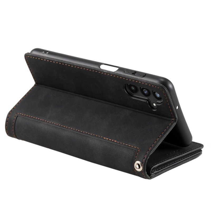 Lederhüllen Samsung Galaxy S25 Fe Handyhülle Kartenhalter Und Reißverschluss