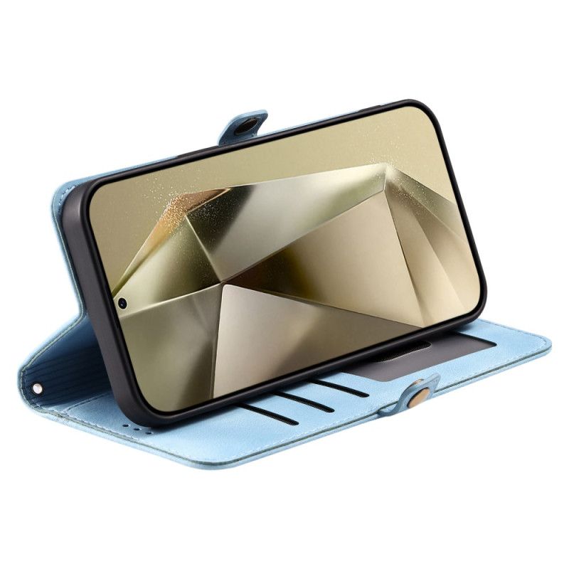 Lederhüllen Samsung Galaxy S25 Fe Handyhülle Mandala-wildleder-effekt