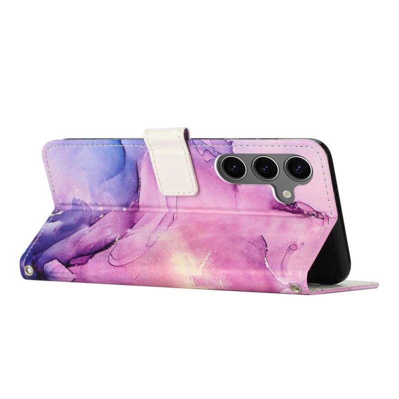 Lederhüllen Samsung Galaxy S25 Fe Handyhülle Marmoroptik