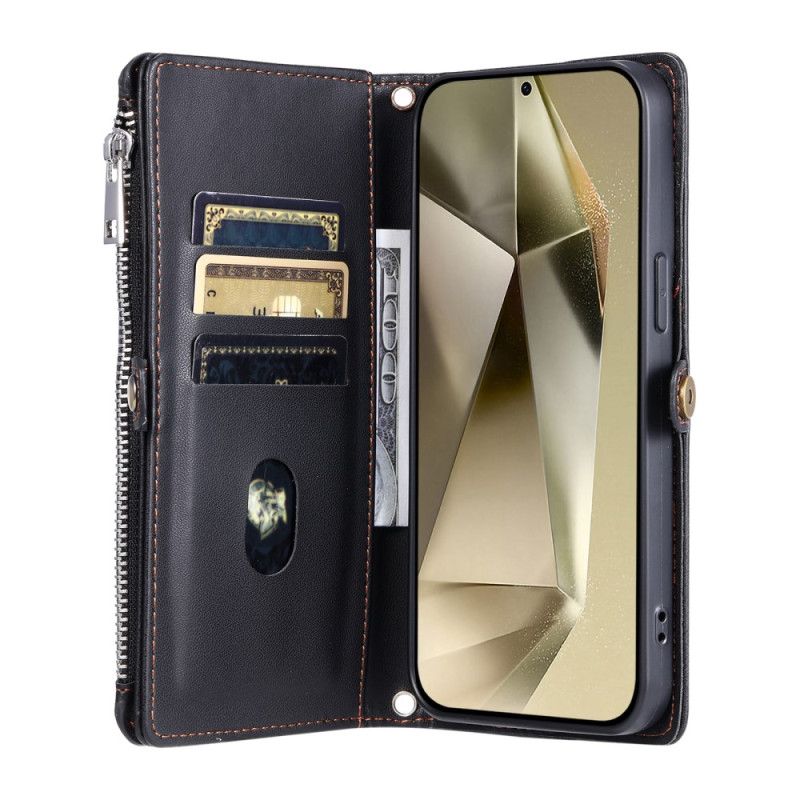 Lederhüllen Samsung Galaxy S25 Fe Handyhülle Premium-geldbörse