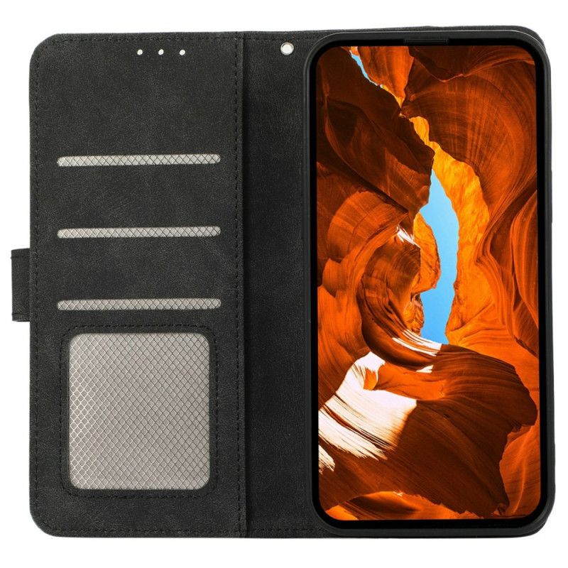 Lederhüllen Samsung Galaxy S25 Fe Handyhülle Zweifarbig Abeel