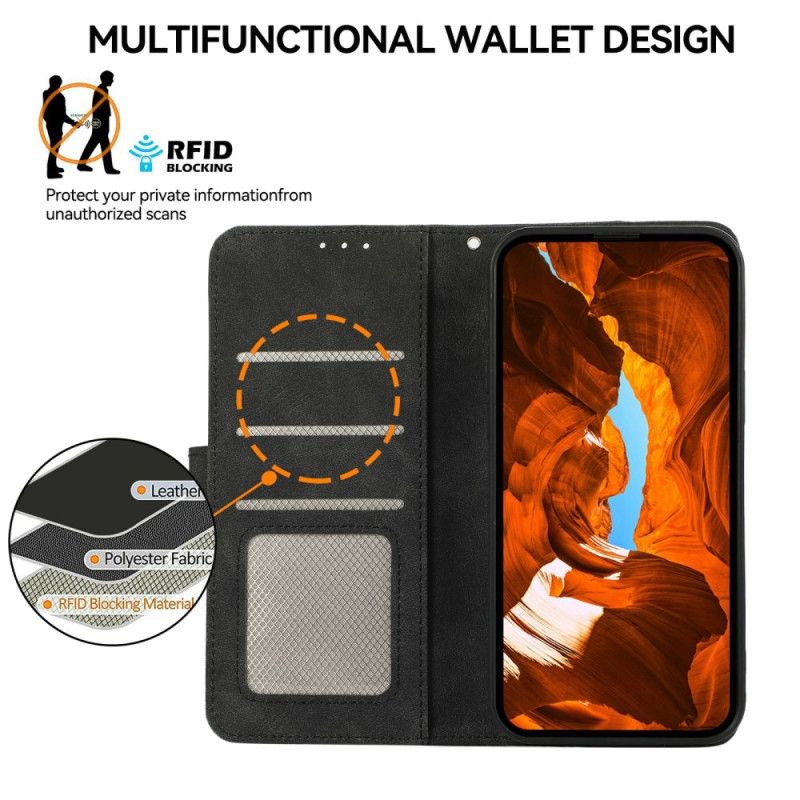 Lederhüllen Samsung Galaxy S25 Fe Handyhülle Zweifarbig Abeel