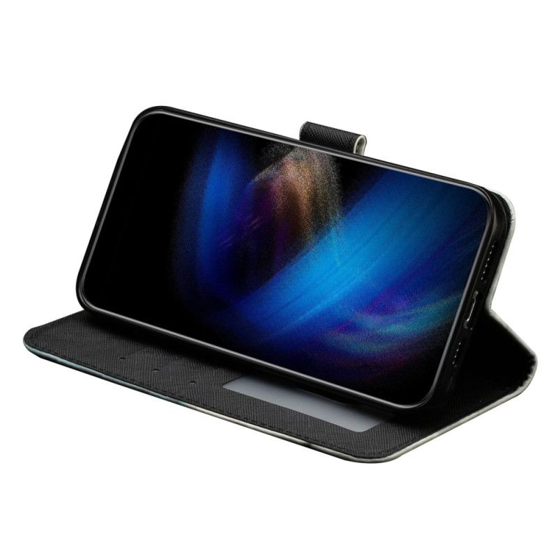 Lederhüllen Samsung Galaxy S25 Fe Kätzchen Mit Umhängeband