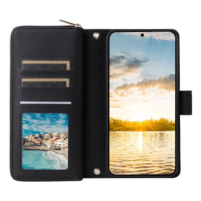 Lederhüllen Samsung Galaxy S25 Fe Kunstleder Mit Riemen