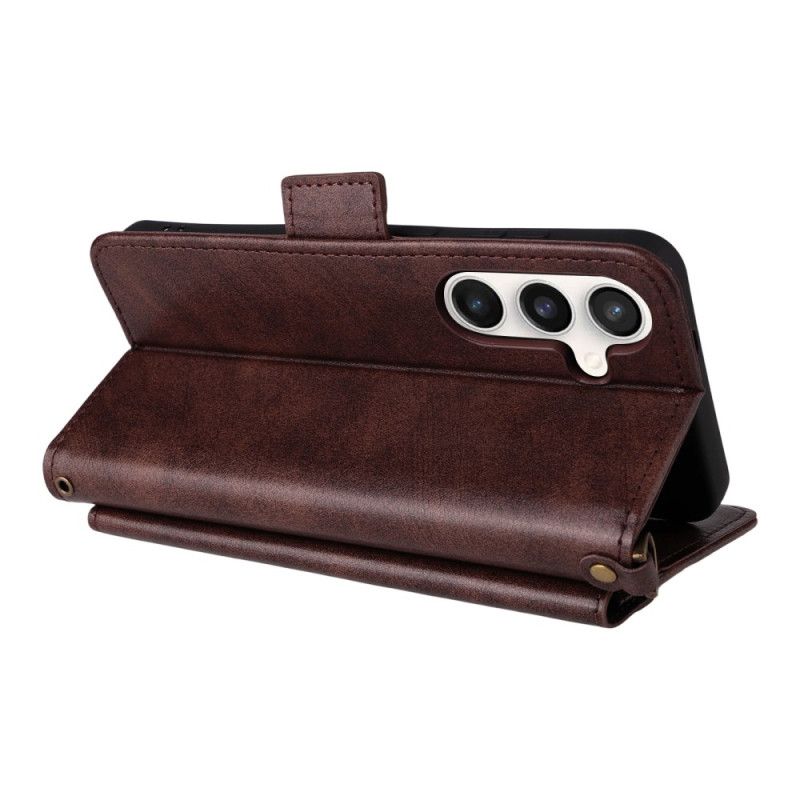 Lederhüllen Samsung Galaxy S25 Fe Multifunktionale Geldbörse