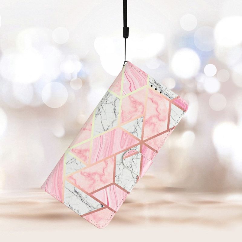 Lederhüllen Samsung Galaxy S25 Fe Rosa Marmor