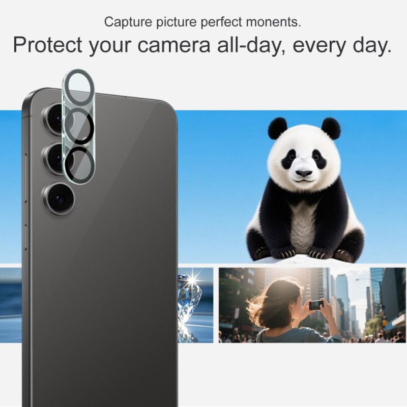 Linsenschutzfolie Aus Gehärtetem Glas Für Samsung Galaxy S25 Fe (schwarzes Kreisdesign) Imak