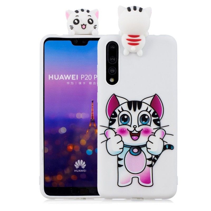 Hülle Für Huawei P20 Pro 3D Lustige Katze