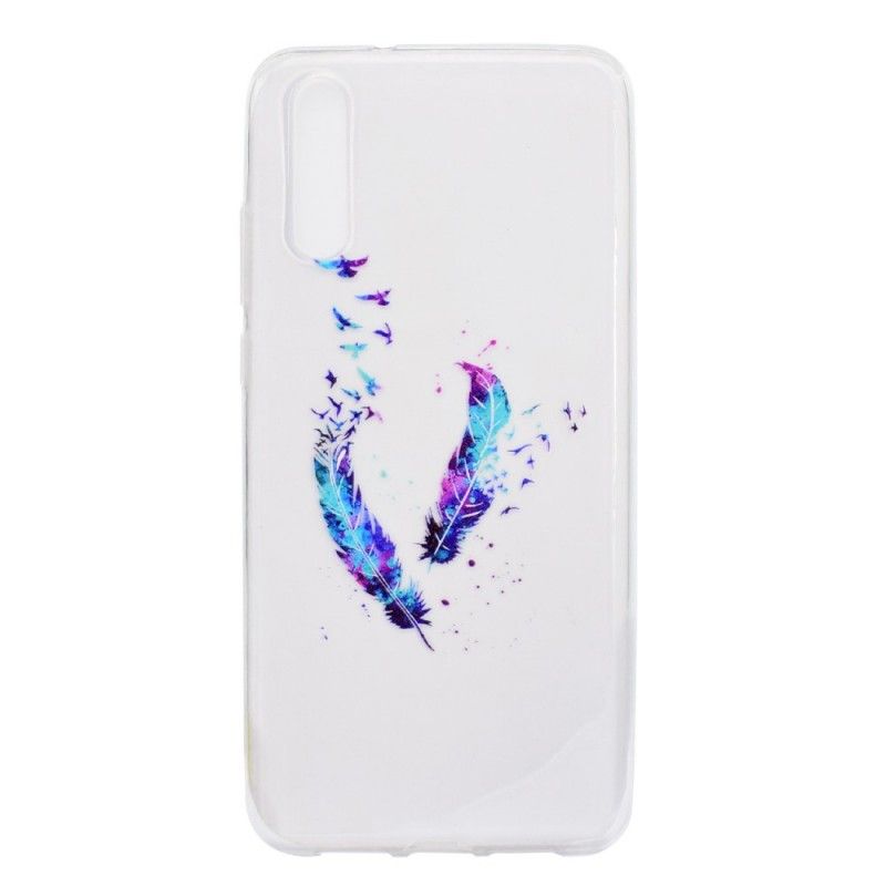 Hülle Huawei P20 Pro Handyhülle Transparente Federn