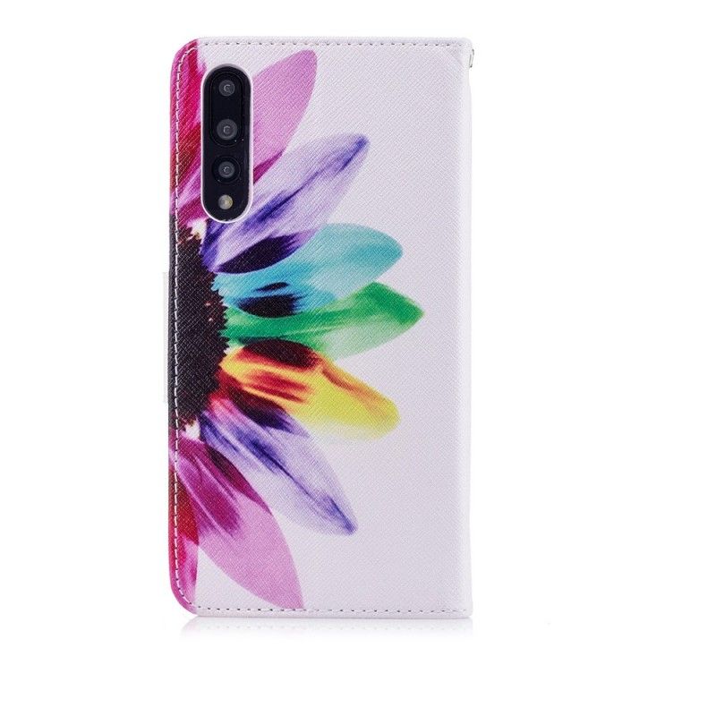 Lederhüllen Für Huawei P20 Pro Aquarellblume