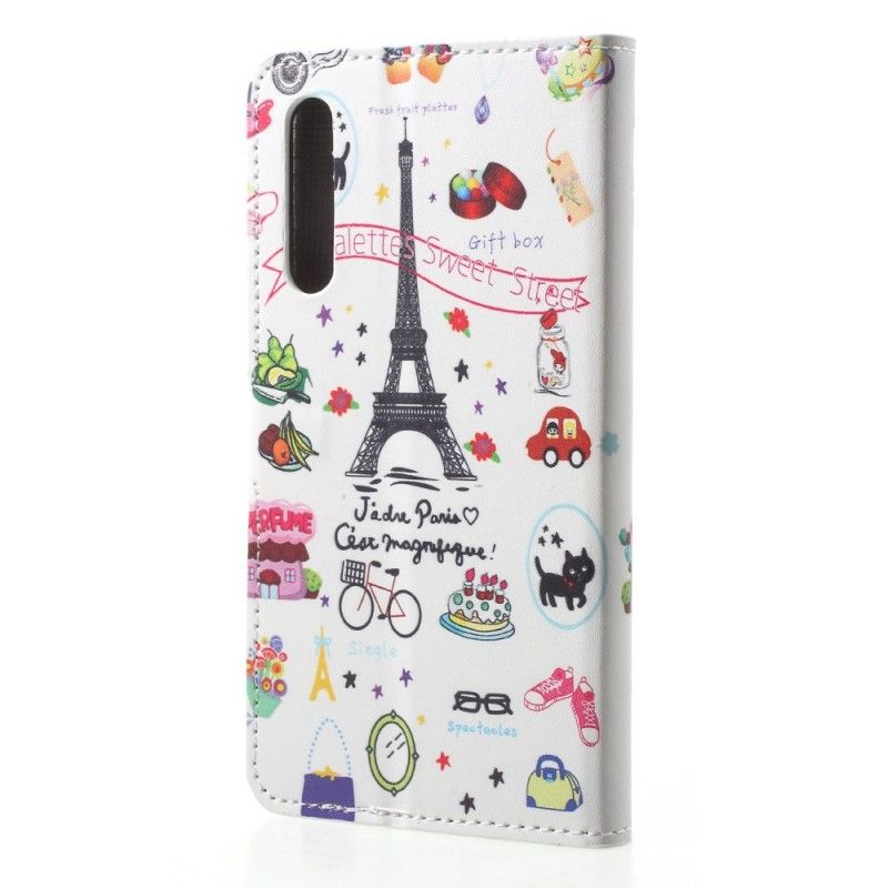 Lederhüllen Für Huawei P20 Pro Ich Liebe Paris