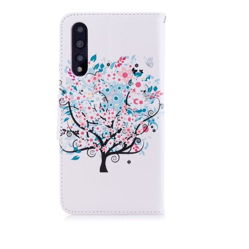 Lederhüllen Huawei P20 Pro Blühender Baum