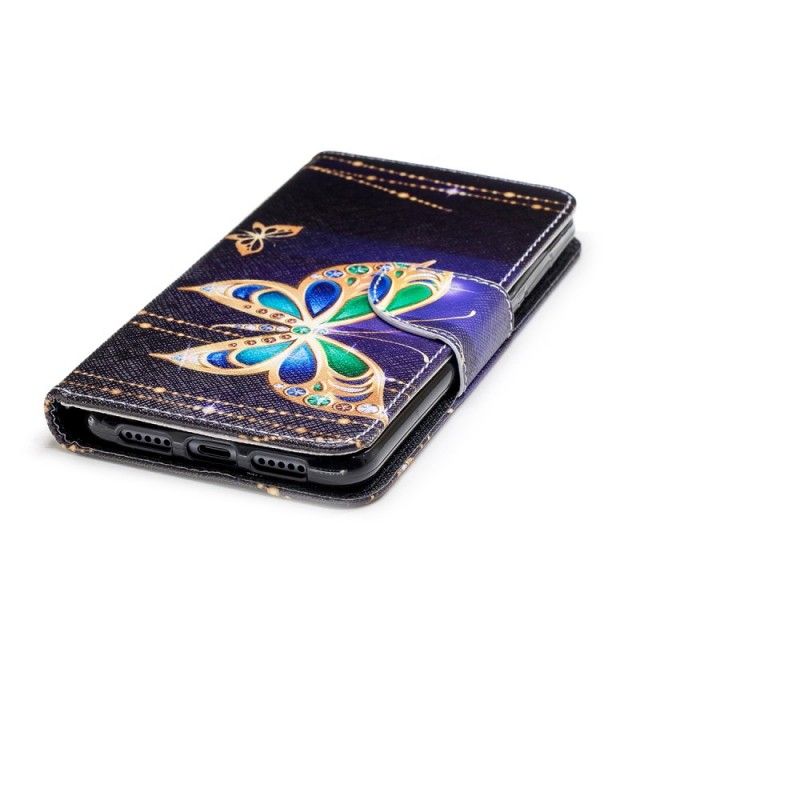 Lederhüllen Huawei P20 Pro Magischer Schmetterling