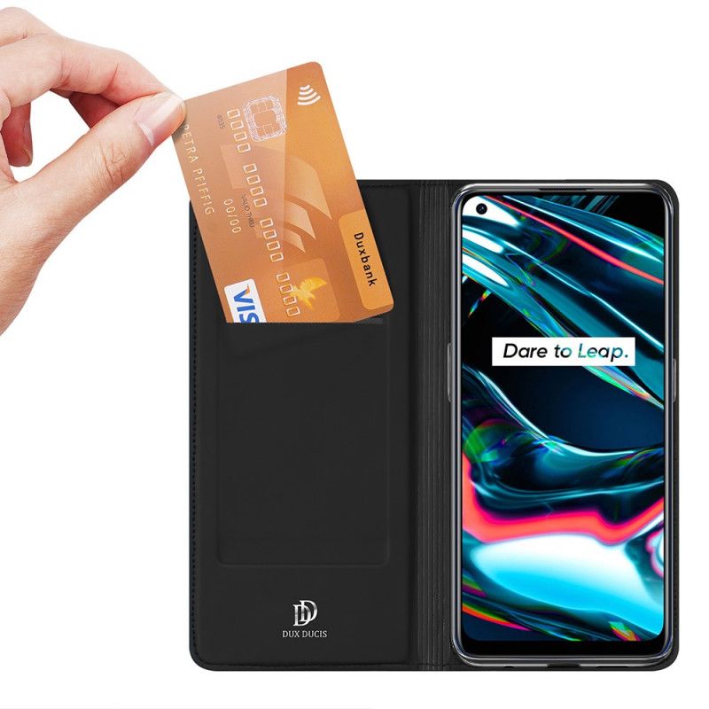 Flip Case Realme 7 Pro Schwarz Pro-Dux-Ducis-Haut