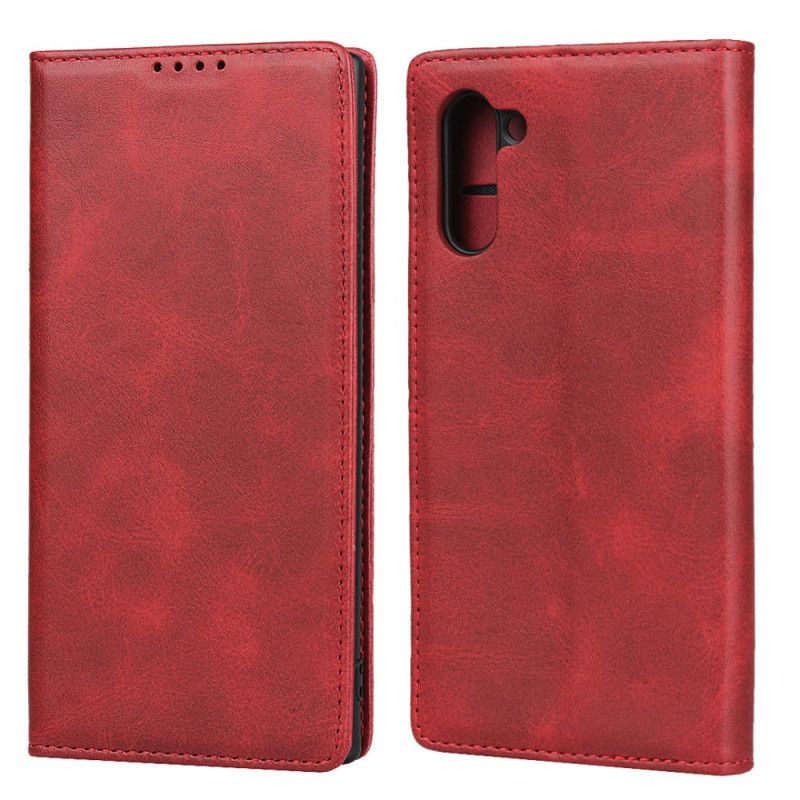 Flip Case Samsung Galaxy Note 10 Rot Pure Eleganz