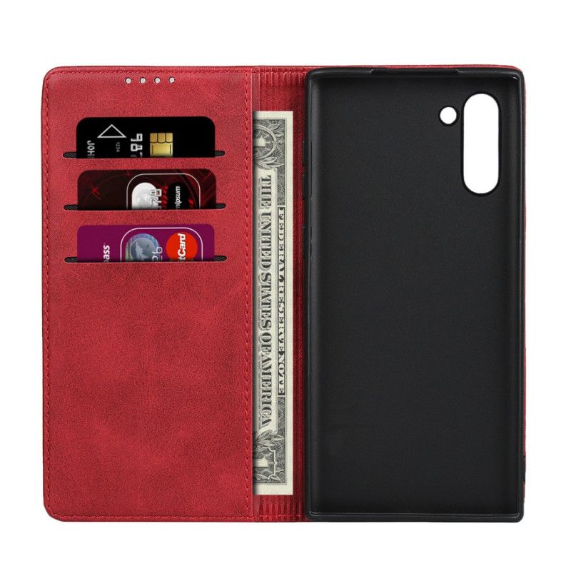 Flip Case Samsung Galaxy Note 10 Rot Pure Eleganz