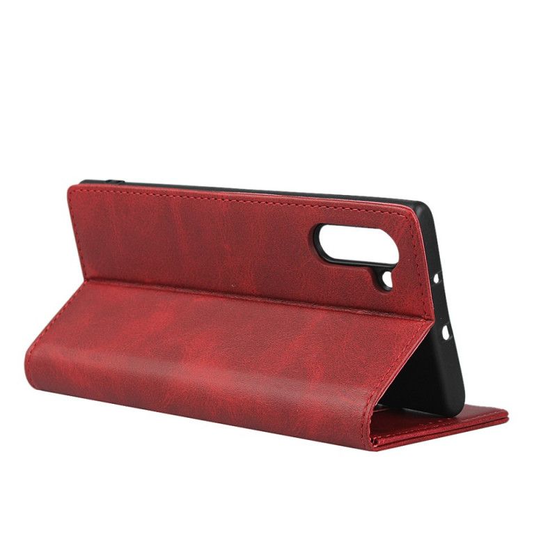 Flip Case Samsung Galaxy Note 10 Rot Pure Eleganz