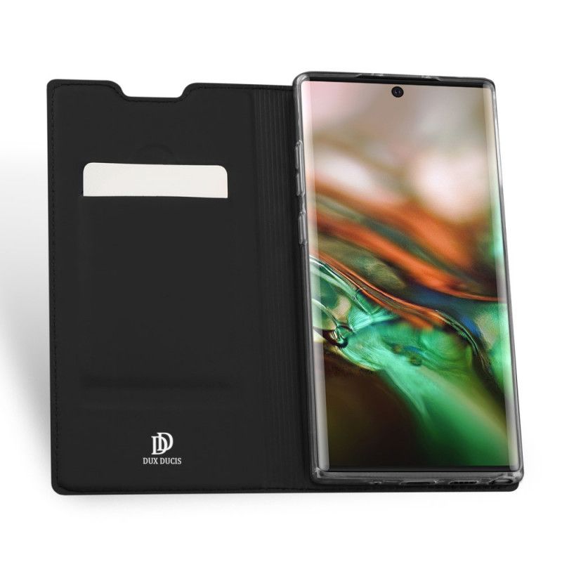 Flip Case Samsung Galaxy Note 10 Schwarz Pro-Dux-Ducis-Haut