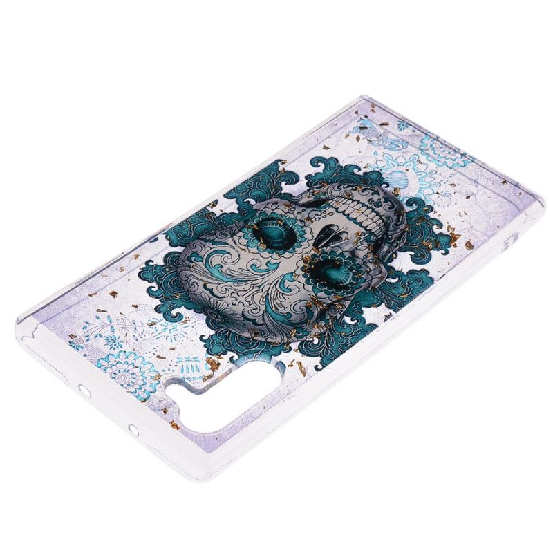 Hülle Samsung Galaxy Note 10 Blauer Schädel