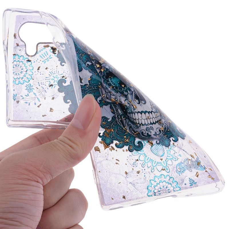 Hülle Samsung Galaxy Note 10 Blauer Schädel
