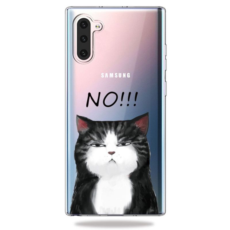 Hülle Samsung Galaxy Note 10 Die Katze. Die Nein Sagt