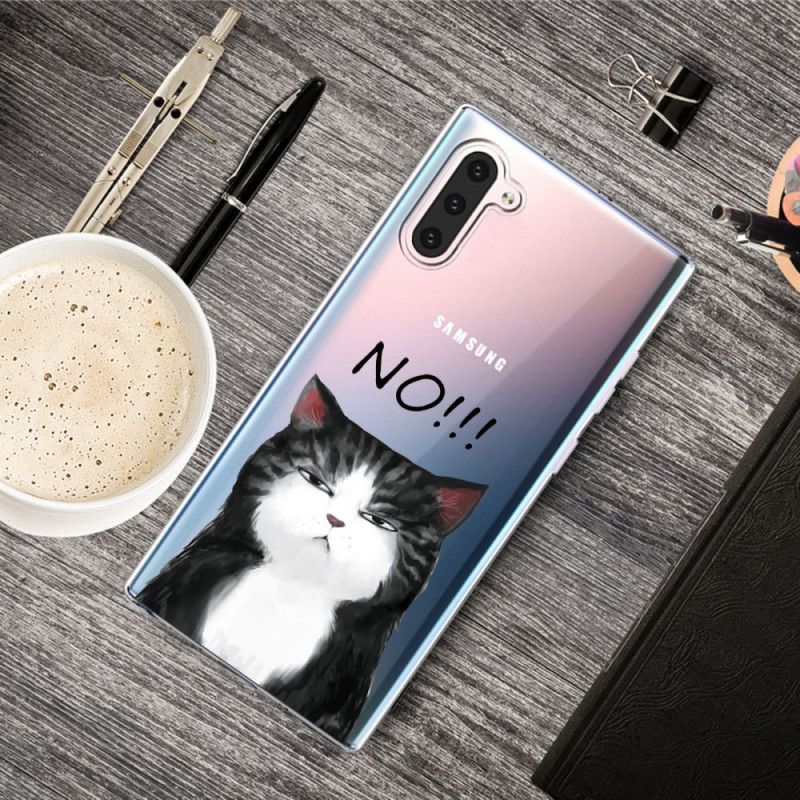 Hülle Samsung Galaxy Note 10 Die Katze. Die Nein Sagt