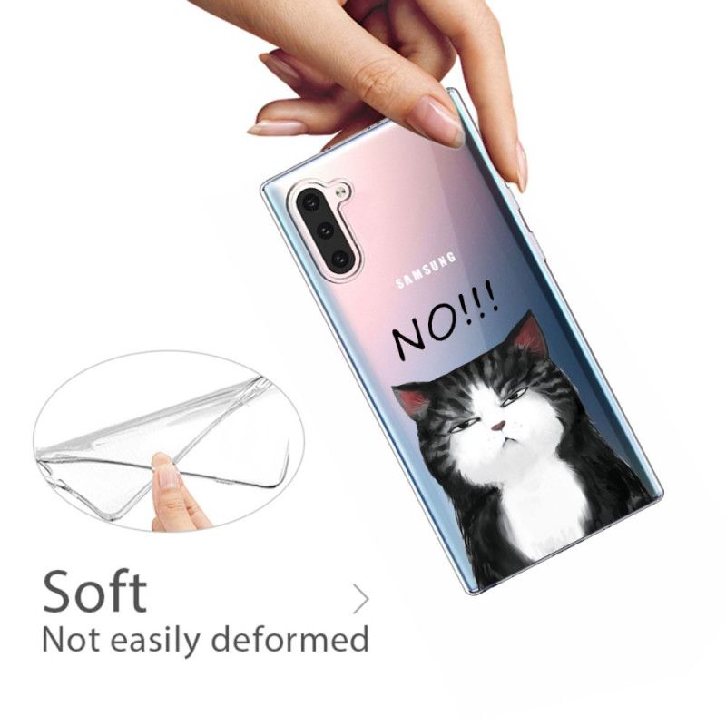 Hülle Samsung Galaxy Note 10 Die Katze. Die Nein Sagt