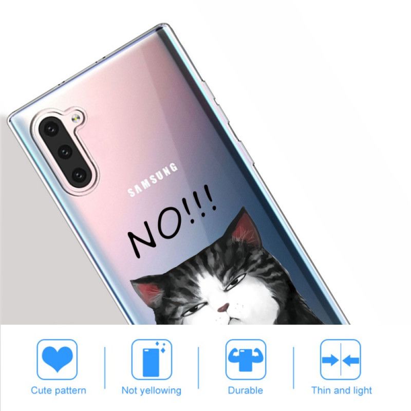 Hülle Samsung Galaxy Note 10 Die Katze. Die Nein Sagt