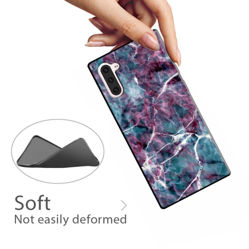 Hülle Samsung Galaxy Note 10 Lila Marmor