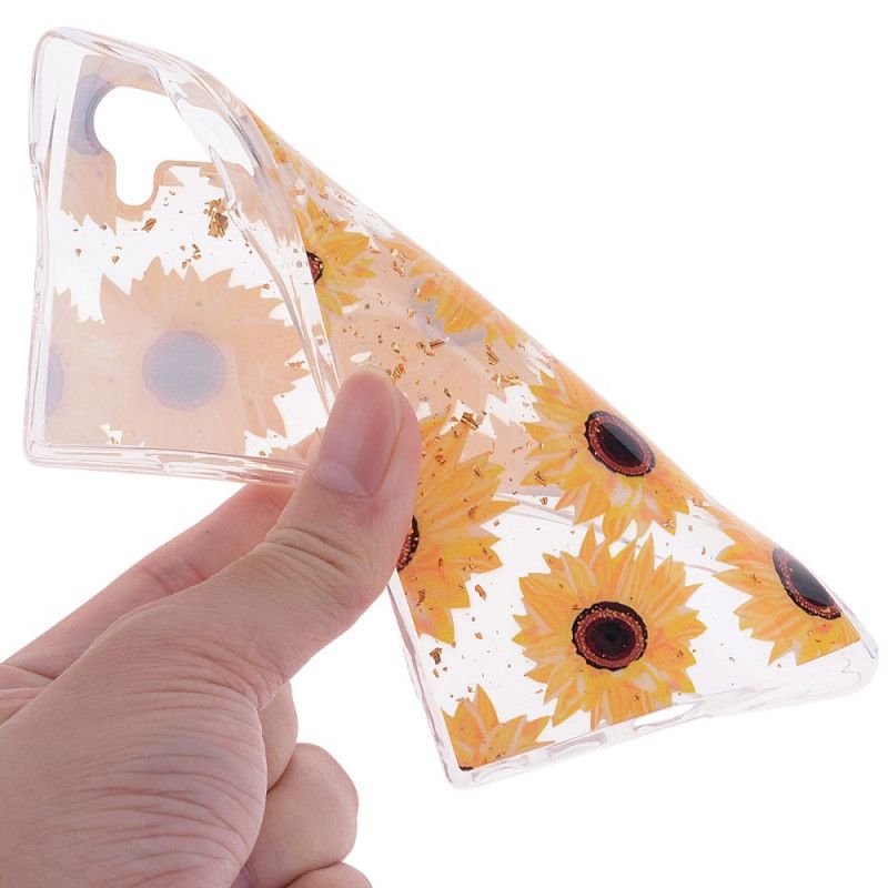 Hülle Samsung Galaxy Note 10 Mehrere Sonnenblumen
