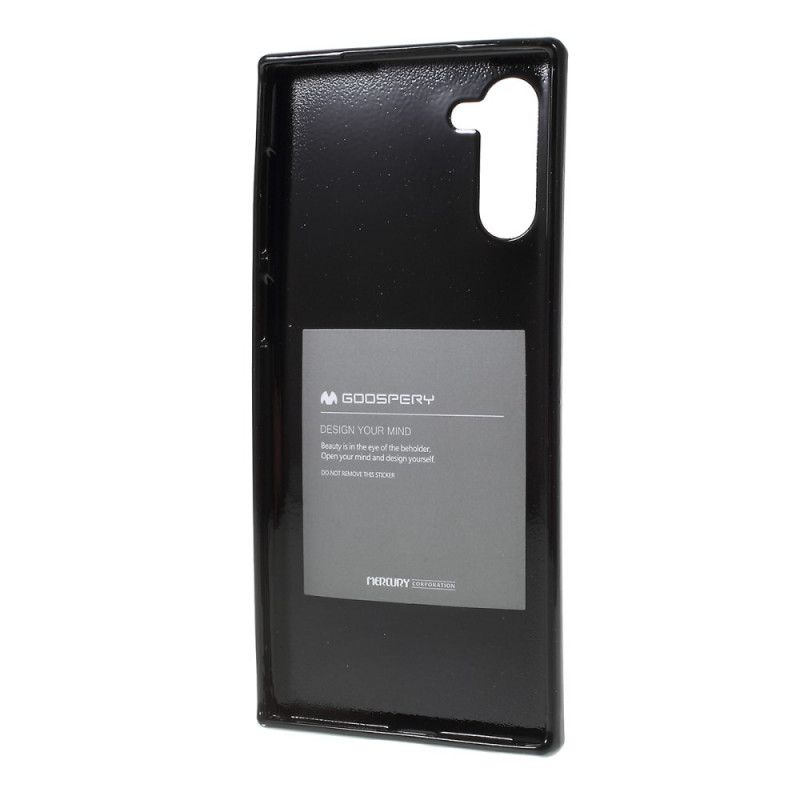 Hülle Samsung Galaxy Note 10 Schwarz Brillantes Quecksilber