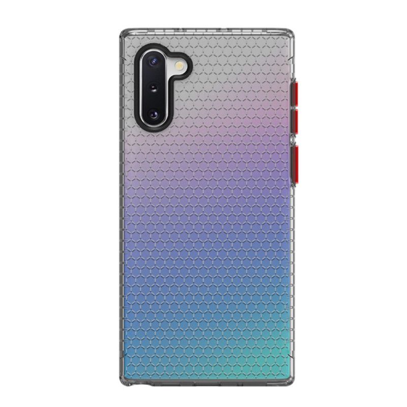 Hülle Samsung Galaxy Note 10 Schwarz Handyhülle Design Wabenstil