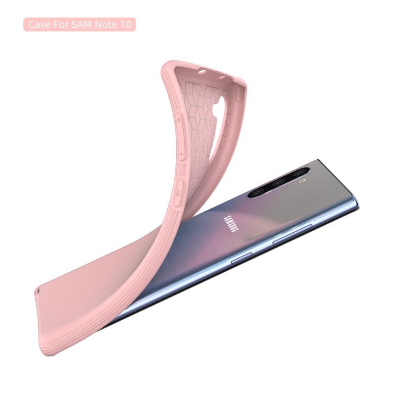 Hülle Samsung Galaxy Note 10 Schwarz Handyhülle Flexibles Mattes Silikon