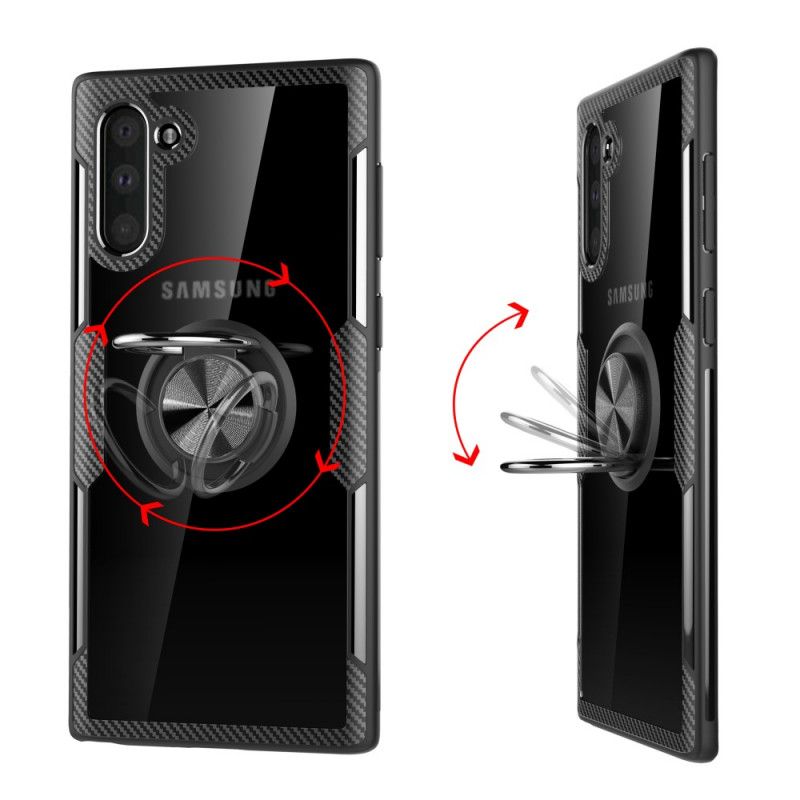 Hülle Samsung Galaxy Note 10 Schwarz Handyhülle Metall Und Ring