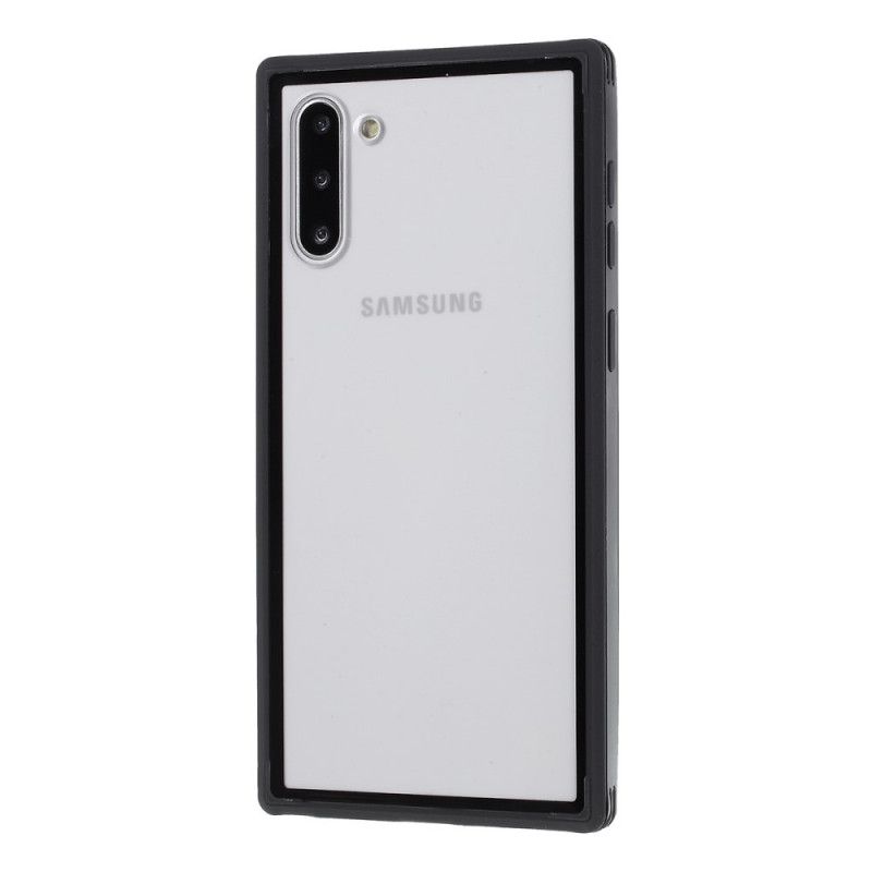 Hülle Samsung Galaxy Note 10 Schwarz Hybrid-Silikonfelgen-Design