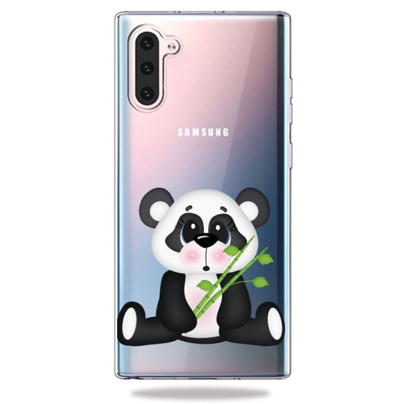 Hülle Samsung Galaxy Note 10 Transparenter Trauriger Panda