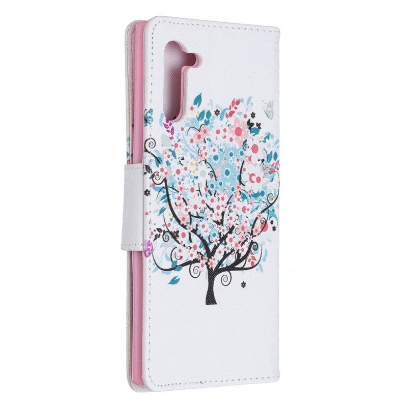 Lederhüllen Samsung Galaxy Note 10 Blühender Baum