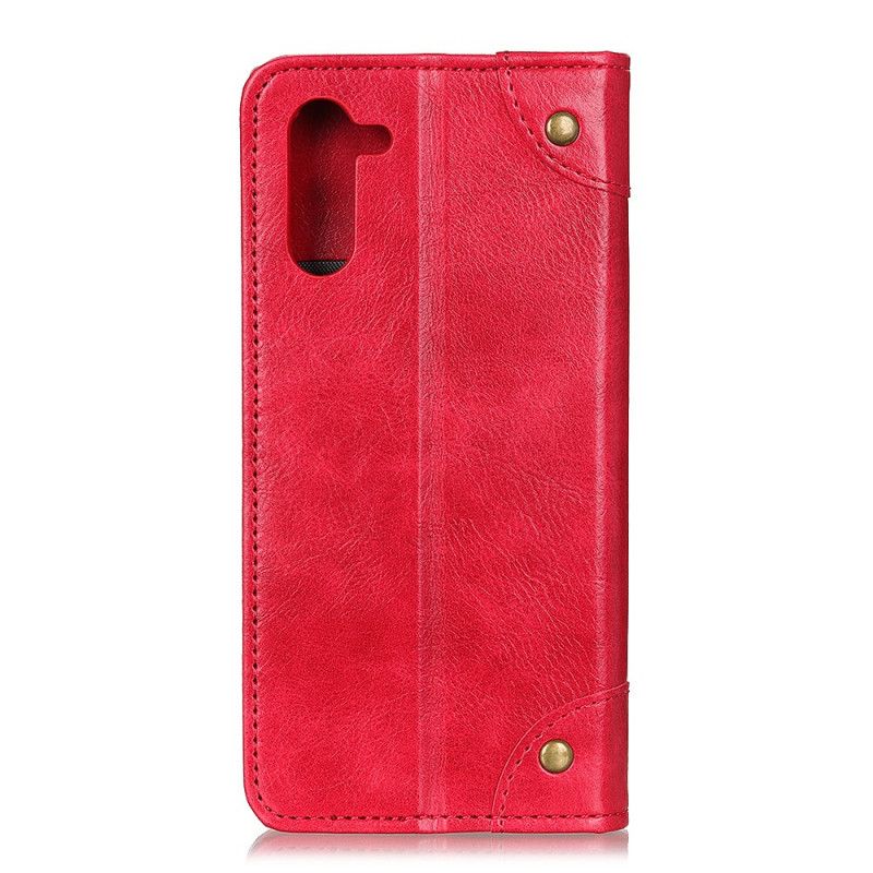 Lederhüllen Samsung Galaxy Note 10 Rot Vintage Alt