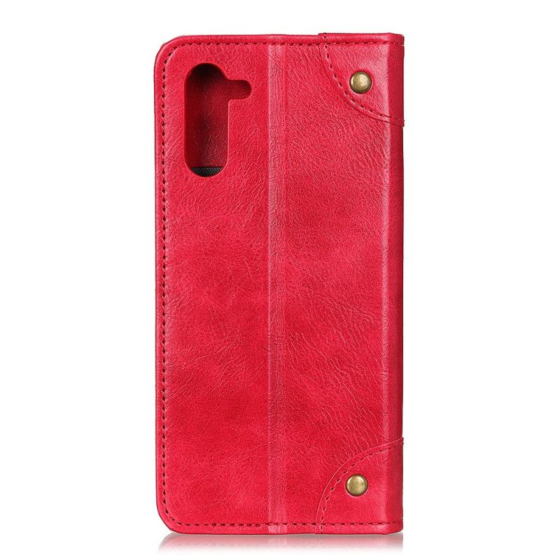 Lederhüllen Samsung Galaxy Note 10 Rot Vintage Alt