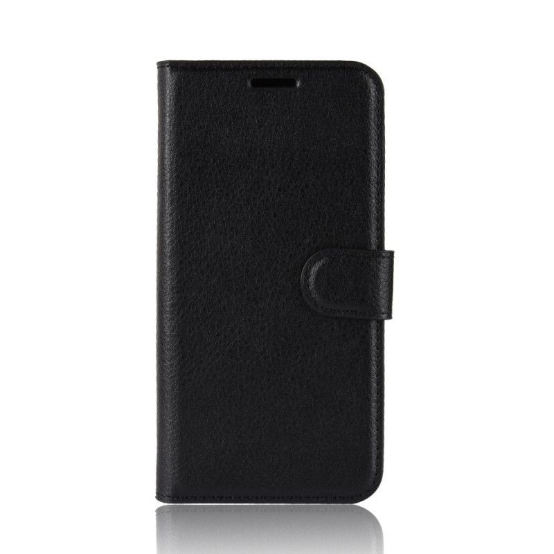 Lederhüllen Samsung Galaxy Note 10 Schwarz Klassisch