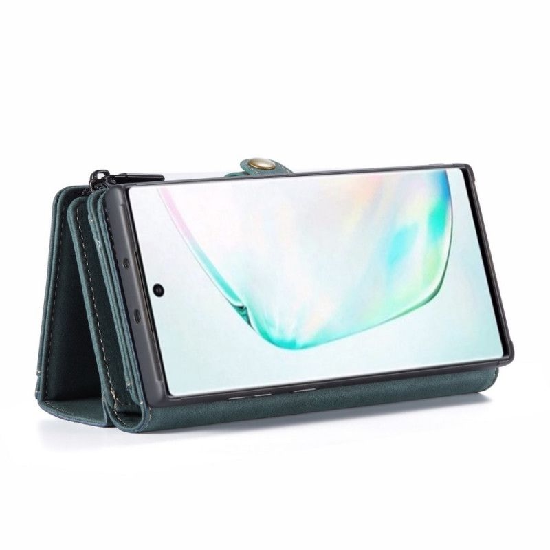 Lederhüllen Samsung Galaxy Note 10 Schwarz Vintage Ledertasche