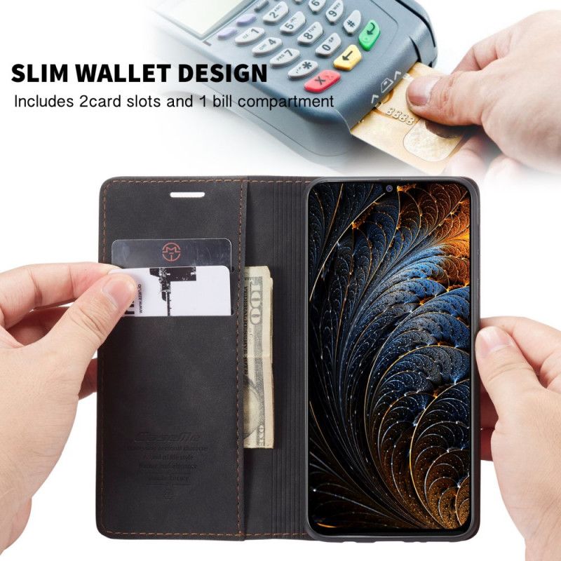Flip Case Für Samsung Galaxy M31 Schwarz Ledertasche