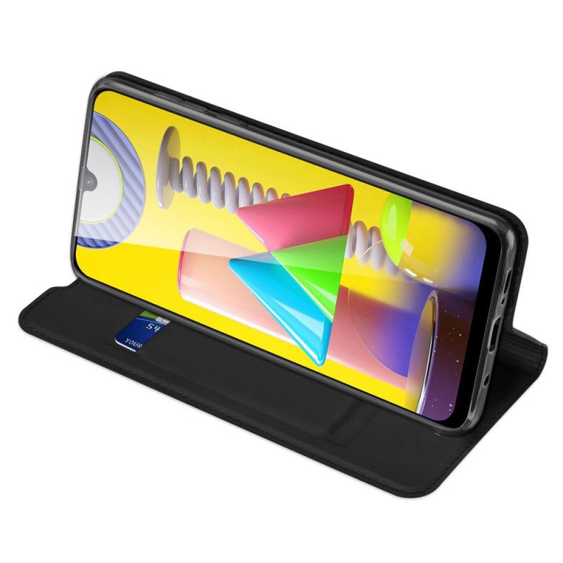 Flip Case Samsung Galaxy M31 Schwarz Pro-Dux-Ducis-Haut